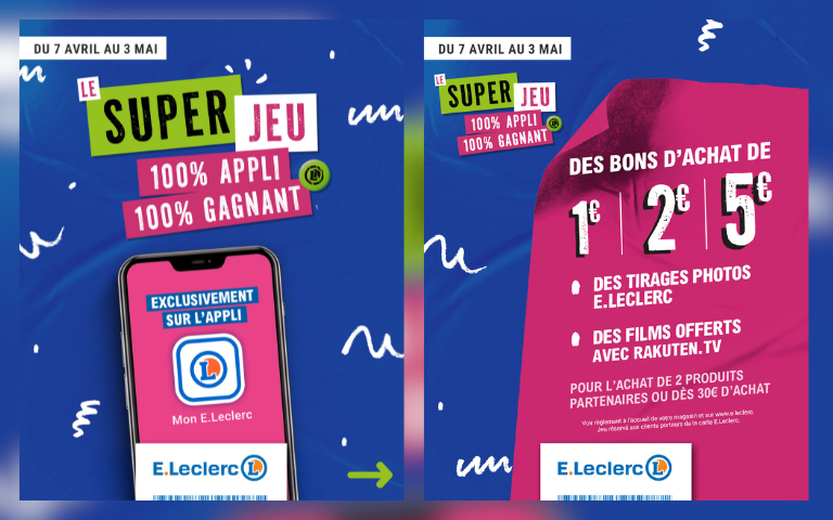 JOUEZ SUR L'APPLI MON E.LECLERC AU SUPER JEU (JUSQU'AU 3 MAI)