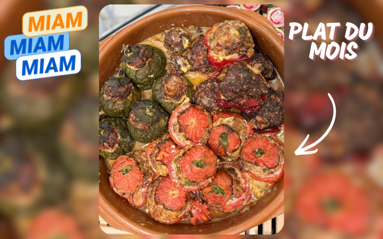 PLAT DU MOIS. CE MOIS-CI NOS TRATEURS VOUS PROPOSENT LES LÉGUMES FARCIS