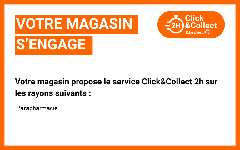 Rayon Click & Collect 2026 E.LECLERC BORDEAUX CHARTRONS : PARAPHARMACIE