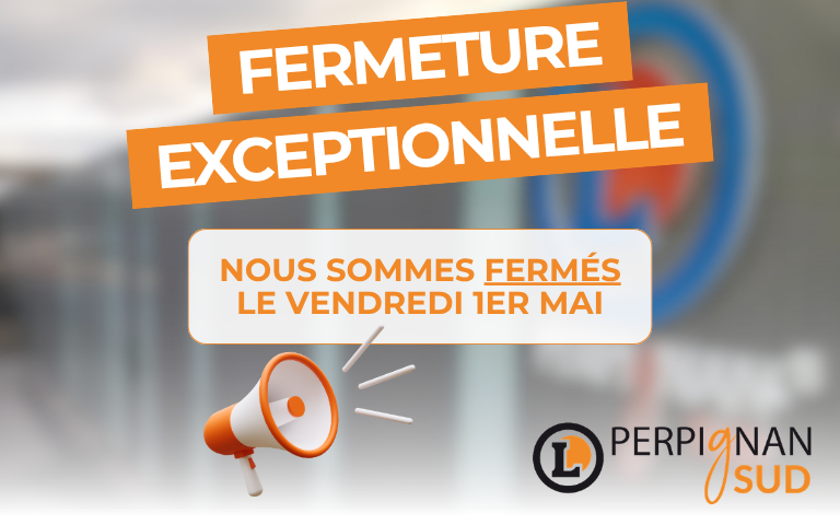 FERMETURE 1ER MAI 2026