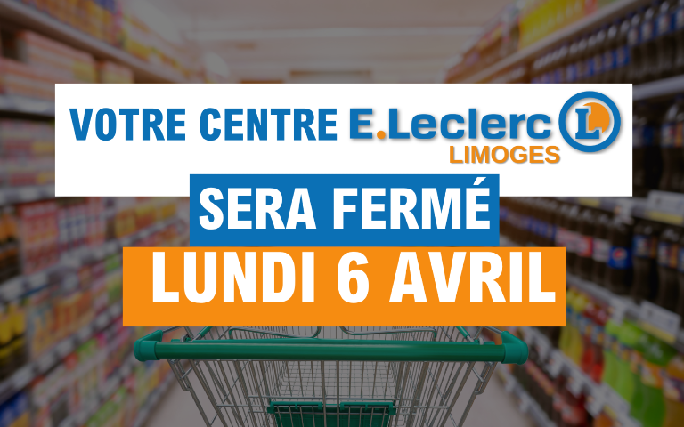 Cher client, nous serons fermés le lundi 6 avril. Merci de votre compréhension.