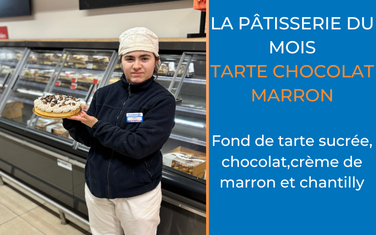 La pâtisserie du mois la tarte chocolat marron 