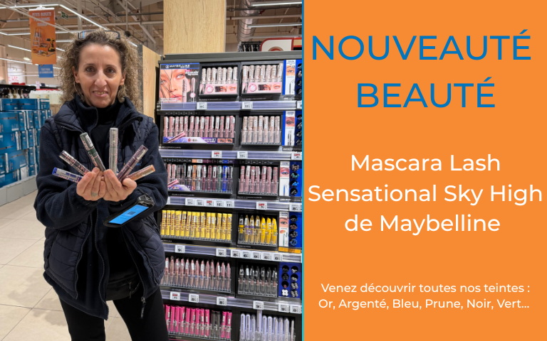 Nouveauté beauté, décrouvez le nouveau mascara sky high de maybelline en plusieurs teintes 