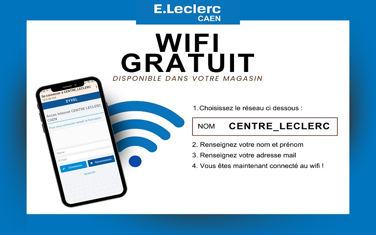 wifi gratuit dans votre hypermarché