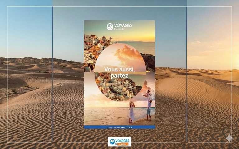 nouvelle brochure 206 disponible à l'agence de voyages e; leclerc caen
