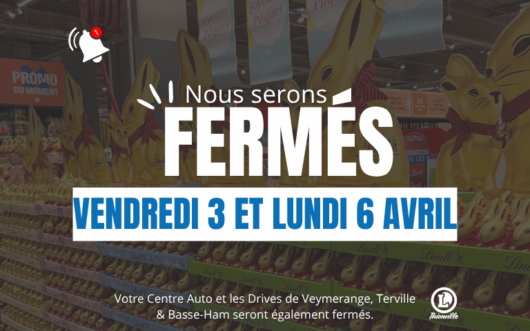 Fermeture exceptionnelle 