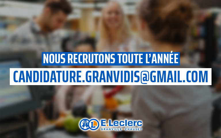 Nous recrutons toute l'année : candidature.granvidis@gmail.com