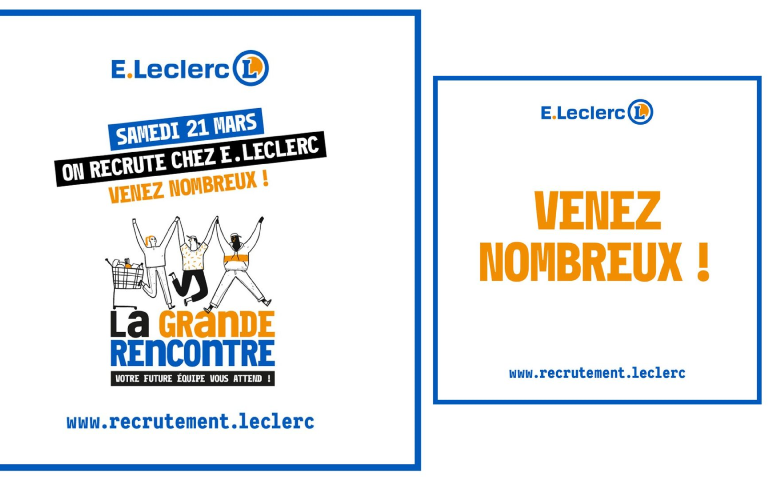 Job dating dans votre centre E.Leclerc le 21/03 de 9h à 12h