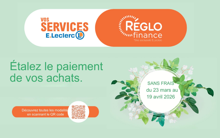 Etalez vos achats grace à Reglo Finance sans frais du 23/3 au 19/4