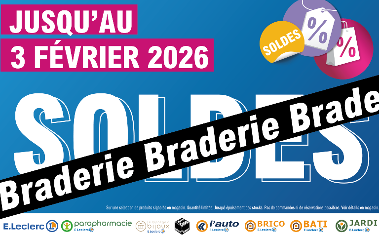 Braderie jusqu'au 3 février