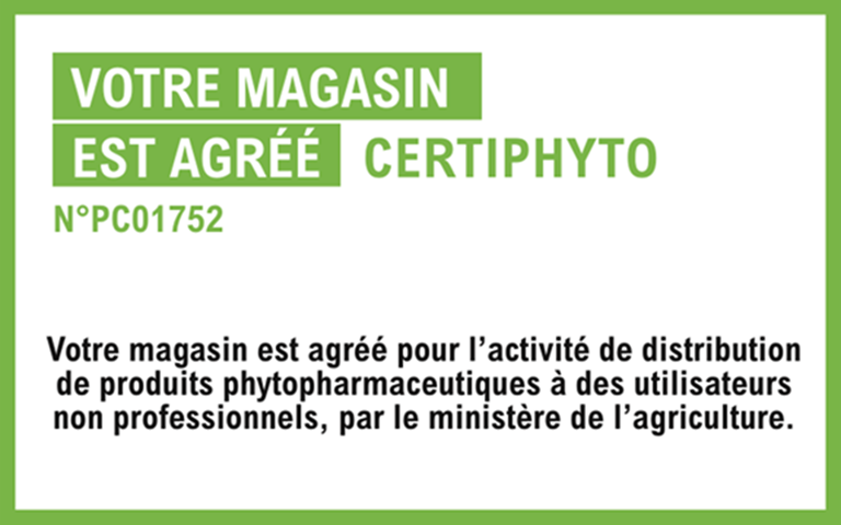 AGREMENT CERTIPHYTO N°PC01752