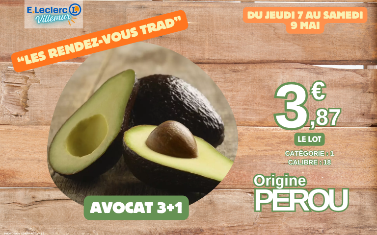 Du 7 au 9 mai, retrouvez nos promotions du week-end
