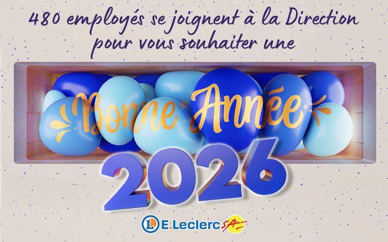 480 employés se joignent à la direction pour vous souhaiter une bonne année 2026 !