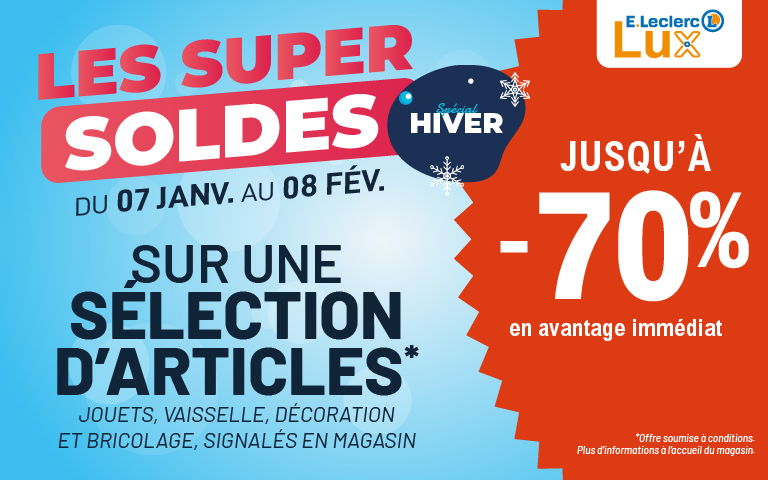 Les super soldes, spécial Textile !