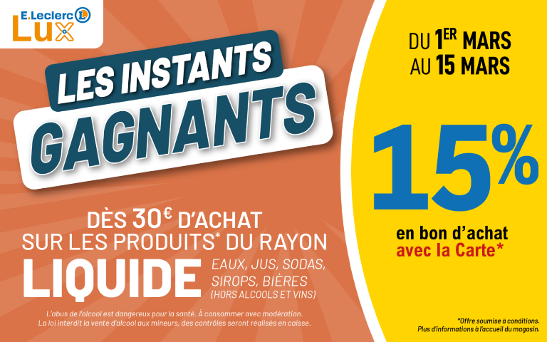 Les Instants Gagnants sont de retour !