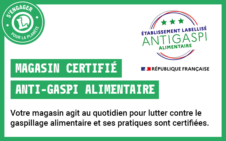 Label Anti-Gaspi mention 3 étoiles
