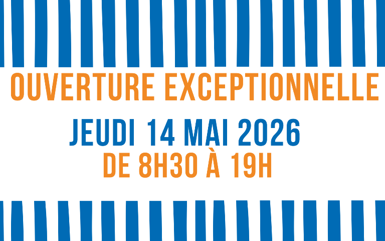 Votre magasin E.Leclerc Béziers Montimaran sera ouvert ce jeudi 14 mai de 8h30 à 13h