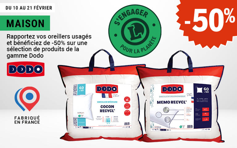 OP recyclage oreillers 