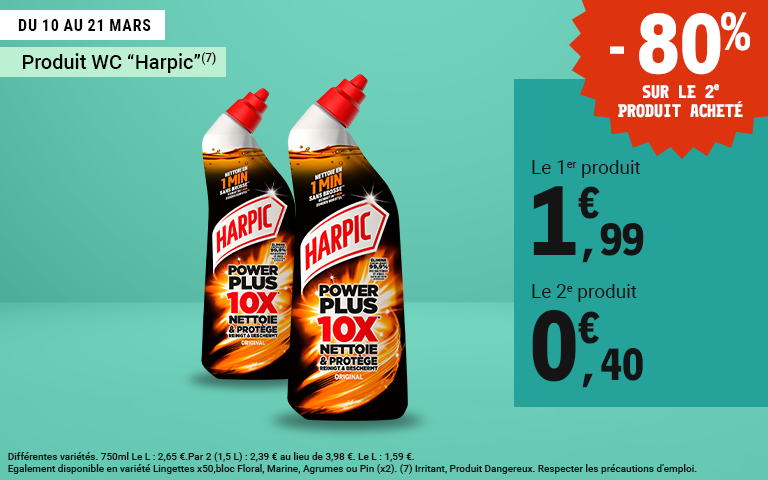 Produit WC Harpic