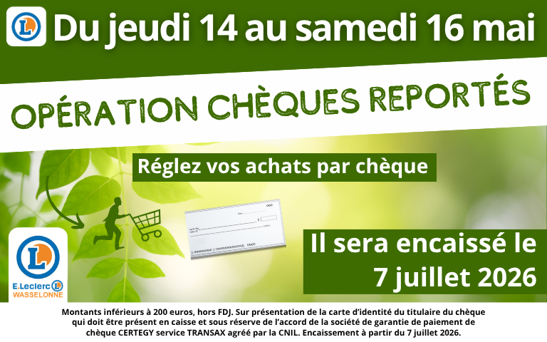 Chèques reportés