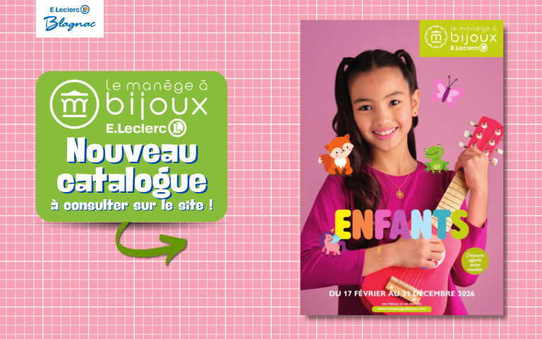 Manège à Bijoux : nouveau catalogue "enfants" à consulter sur le site !