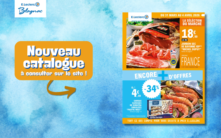 Nouveau catalogue "La sélection du marché et encore + d'offres" à consulter sur le site !