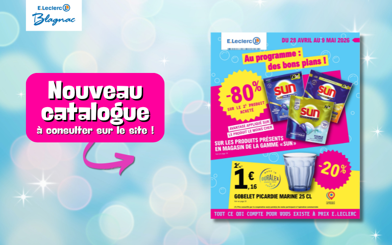 Nouveau catalogue "Au programme : des bons plans !" jusqu'au 9 mai à consulter sur le site !