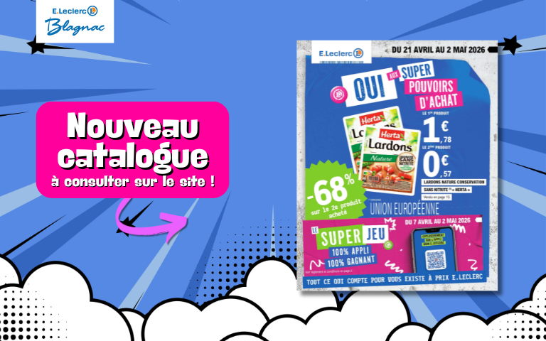 Nouveau catalogue "Oui aux Super Pouvoirs d'Achat" jusqu'au 2 mai à consulter sur le site !