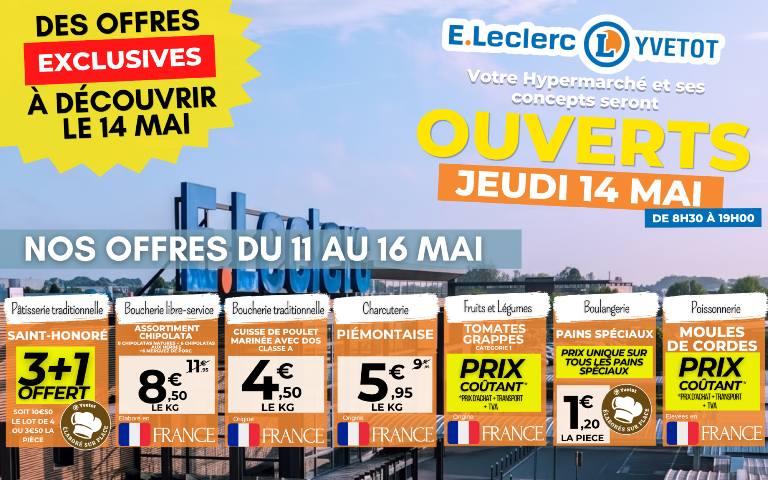 Offres semaine du 14 mai