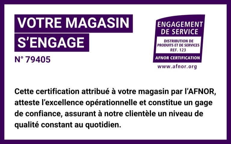 Engagement qualité de service 2025 E.Leclerc Les Oudairies