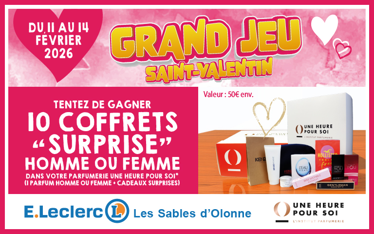 Grand jeu st valentin : 10 coffrets surprise homme ou femme à une heure pour soi