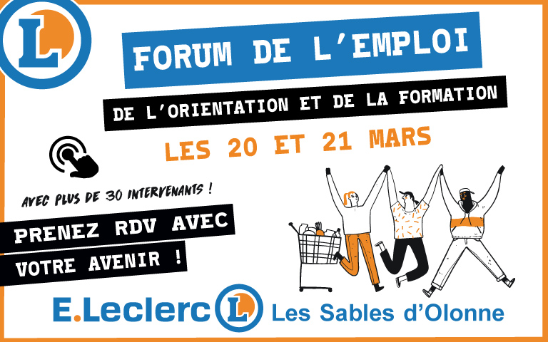 Forum de l'emploi de l'orientation et de la formation les 20 et 21 mars 2026. Avec plus de 30 intervenants ! Prenez RDV avec votre avenir !