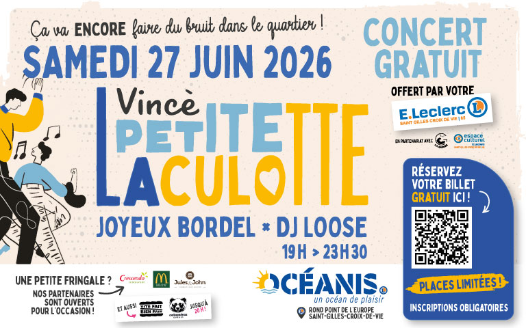 concert de réouverture le samedi 27 juin. Inscription obligatoire via le lien.