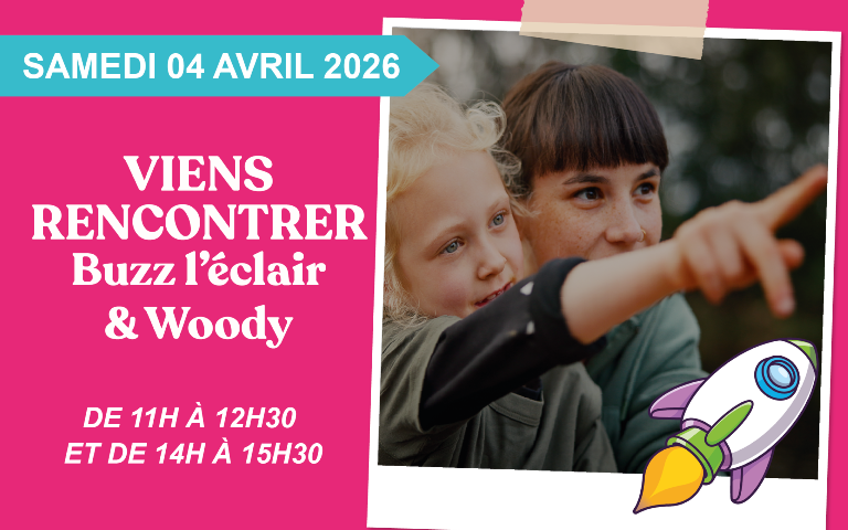 Samedi 04 avril, de 11h à 12h30 et de 14h à 15h30, rendez-vous en magasin pour rencontrer tes personnages préférés