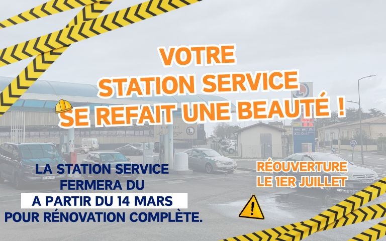 Fermeture station service 
