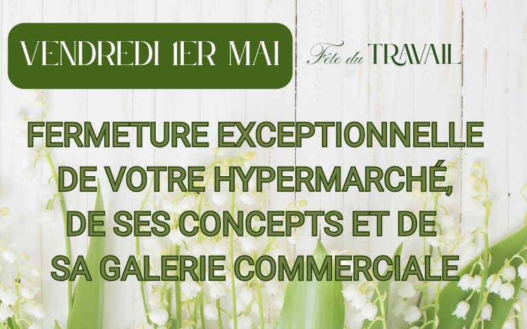 fermeture 1er mai