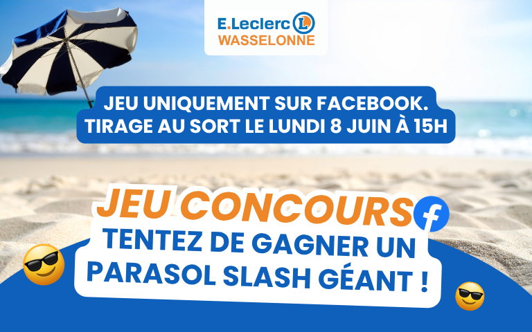 Jeu concours : parasol SLASH géant !