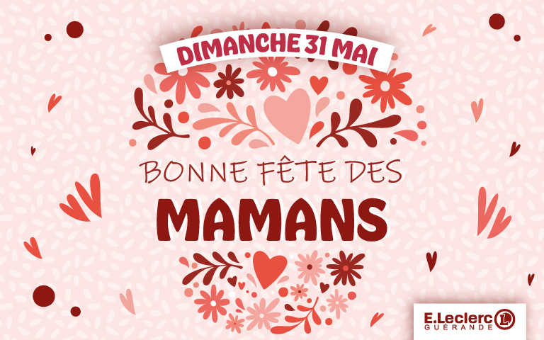 Dimanche 31 mai c'est la fête des mamans !  Une petite pensée, un bisou, une jolie attention. De quoi lui faire plaisir et surtout la faire sourire. Alors, bonne fête maman !