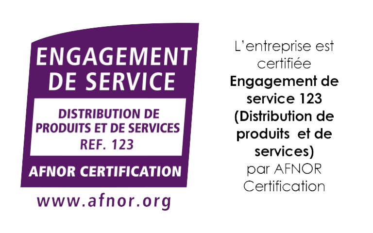 L'entreprise est certifiée AFNOR Certification