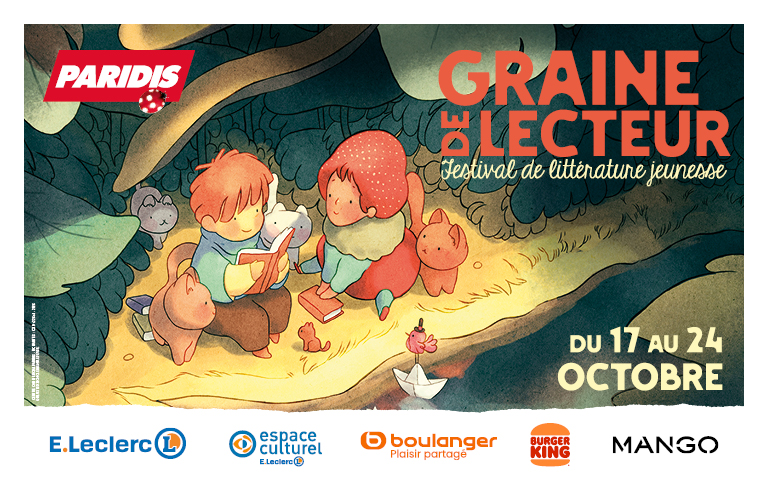 Cette année, c'est la 23ème édition de notre Festival dédié à la Littérature Jeunesse, "Graine de Lecteur".  L'évènement se tiendra du samedi 17 au samedi 24 octobre 2026 et de nouveaux décors seront à découvrir. Plus de renseignements sur www.paridis.fr