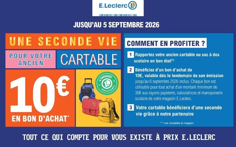 Reprise des cartables
