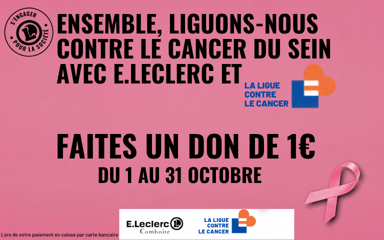 ligue contre le cancer la collecte d'octobre rose