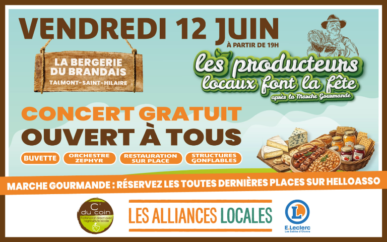 Vendredi 12 juin : concert gratuit ouvert à tous 