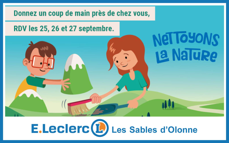 Donnez un coup de main près de chez vous, rendez-vous les 25, 26 et 27 septembre 2026. Nettoyons la Nature. 
