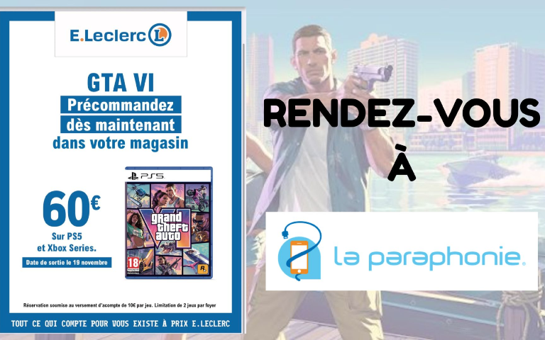 Le jeu GTA6 est précommandable des à present dans votre Paraphonie
