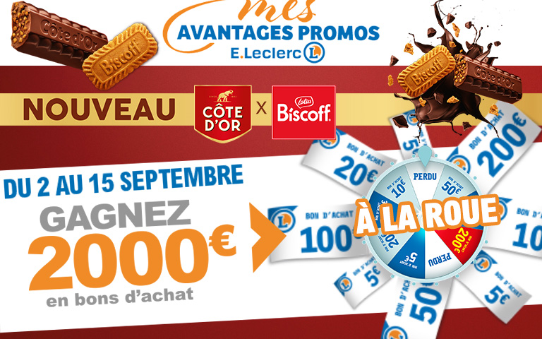 Tentez de gagner jusqu'à 2000 € du 2 au 15 septembre sur "MES AVANTAGES PROMOS"