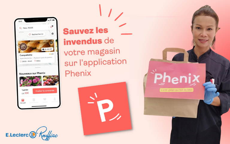 Sauver des paniers d'invendus avec l'appli Phenix. 