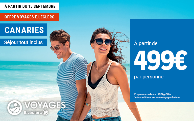 profitez de notre offre pour un séjour tout inclus aux Canaris, à partir de 499€ par personne