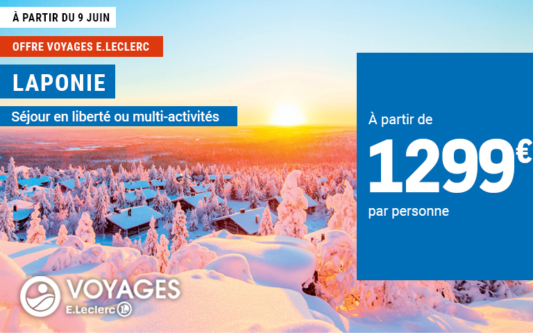 Offre valable à la vente à partir du 09/06/2026 dans la limite des disponibilités. En vente uniquement dans les agences VOYAGES E.LECLERC et sur Internet.