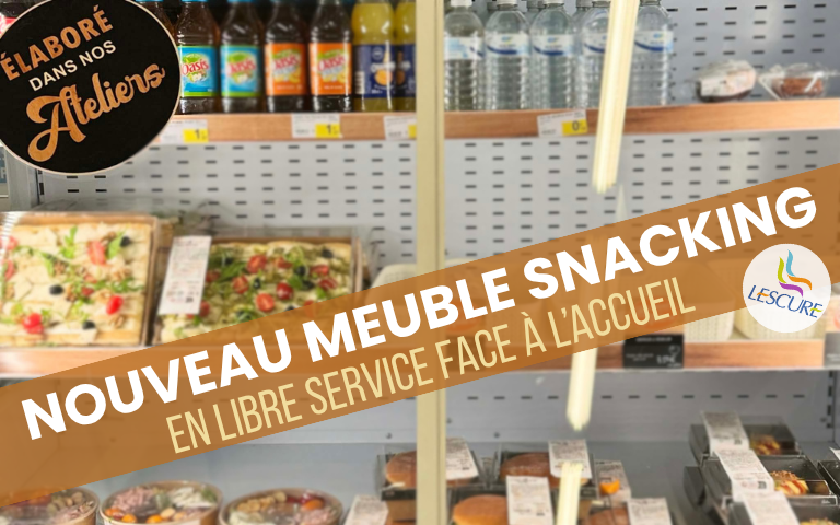 nouveau meuble snacking en libre service face à l'accueil
